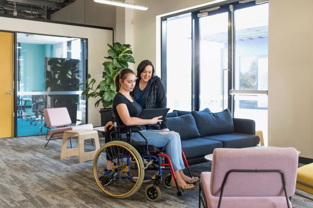 happy client disability support Australia